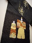 染めの名古屋帯 立雛