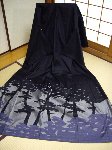 能州紬 訪問着 松涛仁