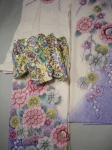 Sou Shibori Furisode USUMURASAKI BOKASHI SHIKINOHANA