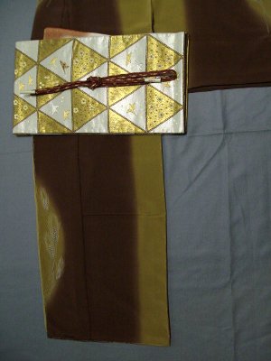 滝沢晃の訪問着コーディネート 麦