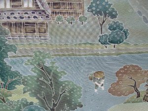 滝沢晃の訪問着コーディネート 合掌造りの里