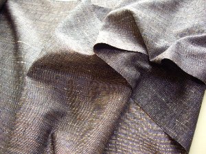 こだわりの織り物 きもの 紬着尺 藍、茶、ベージュ