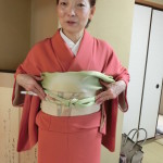 みどり様の色無地帯揚げ・帯締めコーディネート