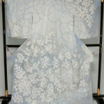 伝統工芸展入選作家藤原萌先生が描いた日本染織作家展入選作訪問着「エデン」