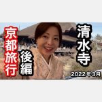 着物で京都旅行２泊３日後編　京都タワー　清水寺　琵琶湖　富士山　2022年３月