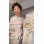 京友禅訪問着　始興四季草花図肌クリーム【ショッピング】#shorts