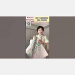 クリーム地に書の小紋とビロード袋帯コーディネート#着物ショッピング#shorts