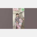 お嬢様振袖　本疋田絞り黒地にピンクの花#ショッピング #kimono #shorts