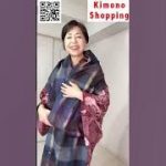 【ショッピング】手織り置賜紬シック可愛い#shopping #kimono #着物#shorts