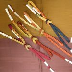 ＜Shoppingご購入いただけます＞高級フォーマル本金使用手組み帯締め平田ひもと帯揚げ
