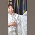 手織り７マルキ白大島紬#着物#shopping #ショッピング#きもの人