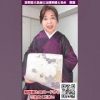 汕頭（すわとう）手刺繍臙脂の訪問着と袋帯のコーデ