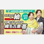 【50代60代上級者ショッピング】こだわりの紬・木綿とおしゃれな織名古屋帯　帯締め・帯揚げコーデ付き　11/18まで