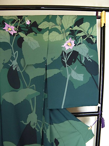 日展作家 丹下雄介の訪問着 ナス … きもの人 高級和装着物専門 日展作家 丹下雄介の訪問着 ナス … きもの人 高級和装着物専門