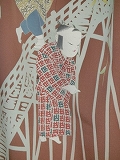 Highest quality Kaga Yuzen visiting wear made by Toku Yusui, 2nd generation, 5 children crossing the bridge