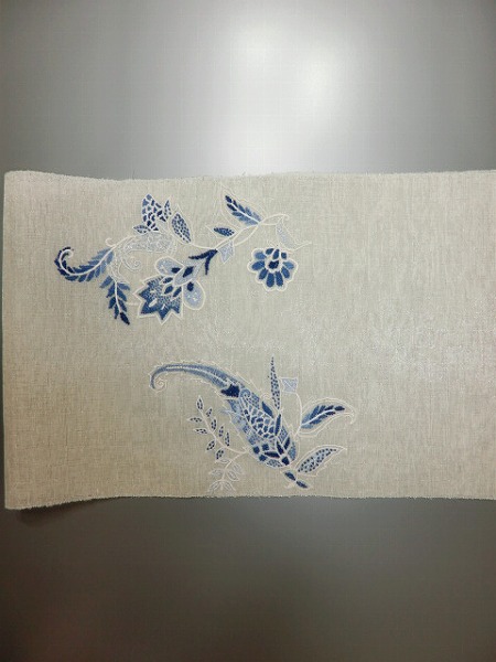 袋帯○総刺繍 華紋 - からん::アンティーク着物・リサイクル着物